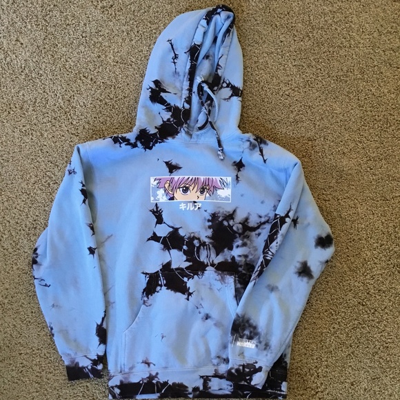 HUNTER X LIGHT BLUE HOODED SWEATSHIRT - Picture 1 of 4